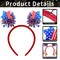 Patriotic Star Headband – Red, White & Blue Head Bopper for 4th of July, Independence Day, Memorial Day, Veterans Day, Parades, USA Party Favors & Photo Props